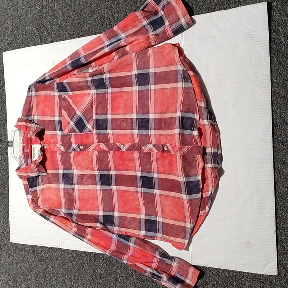 Arizona Jeans Mens Plaid Shirt Size L - Picture 2 of 6